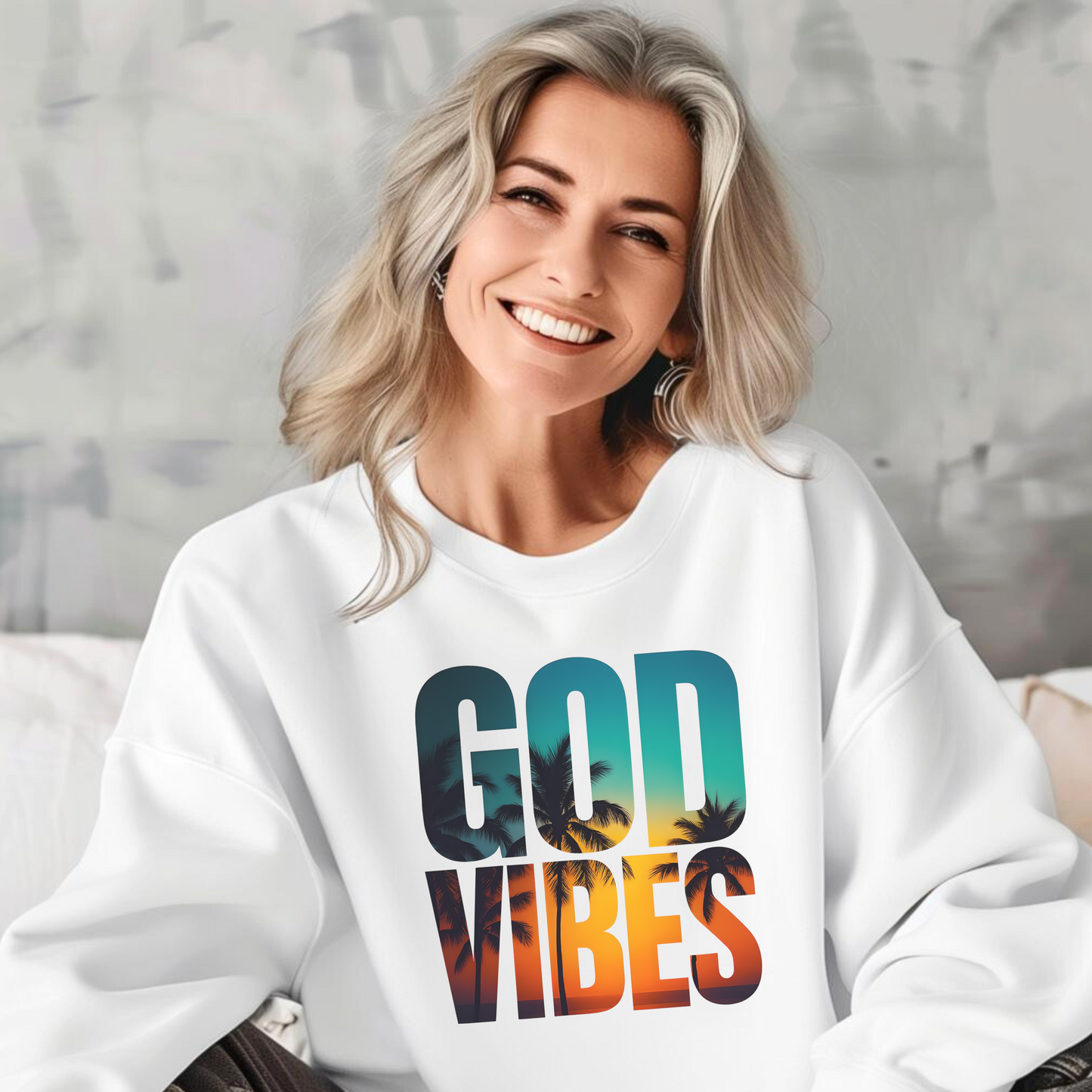 God Vibes Comfort Color Sweatshirt