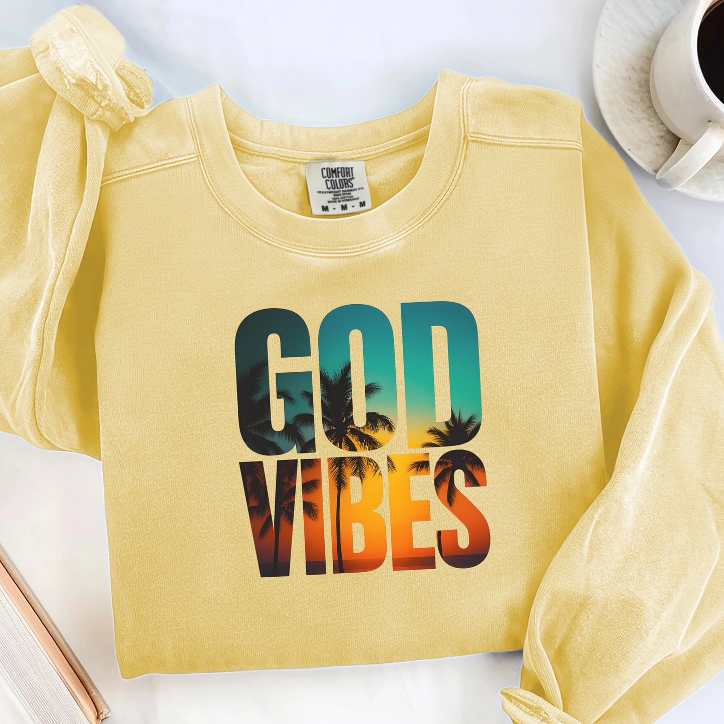 God Vibes Comfort Color Sweatshirt