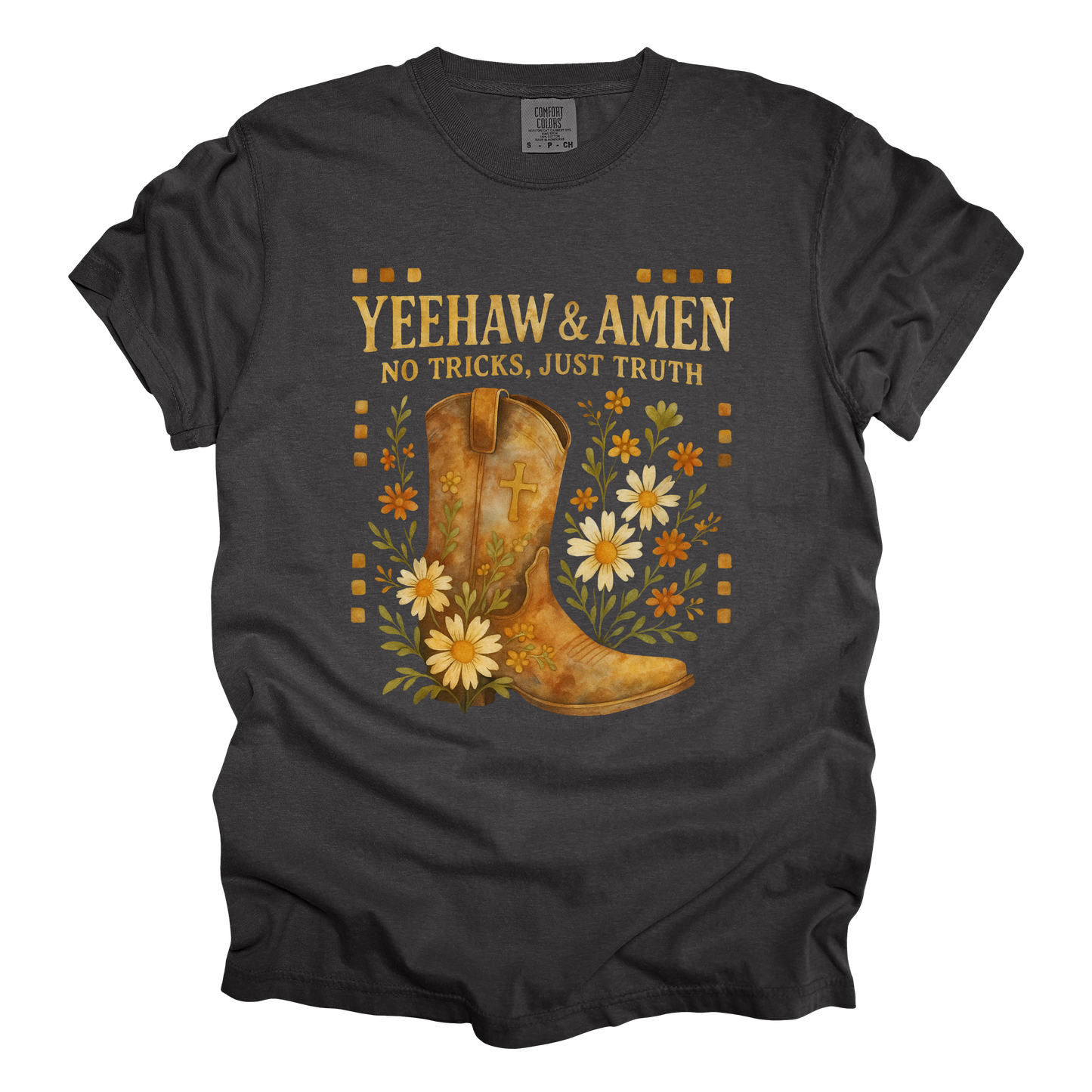 Yeehaw & Amen Halloween Tee - Comfort Colors*