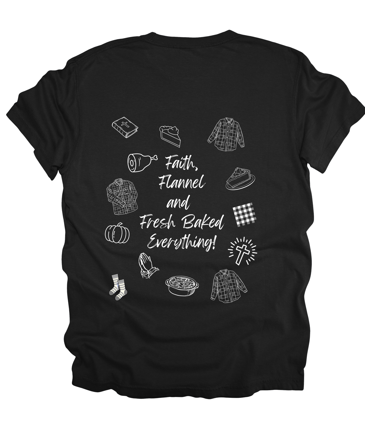 Faith, Flannel, and Fresh Baked Everything Tee - Comfort Colors*