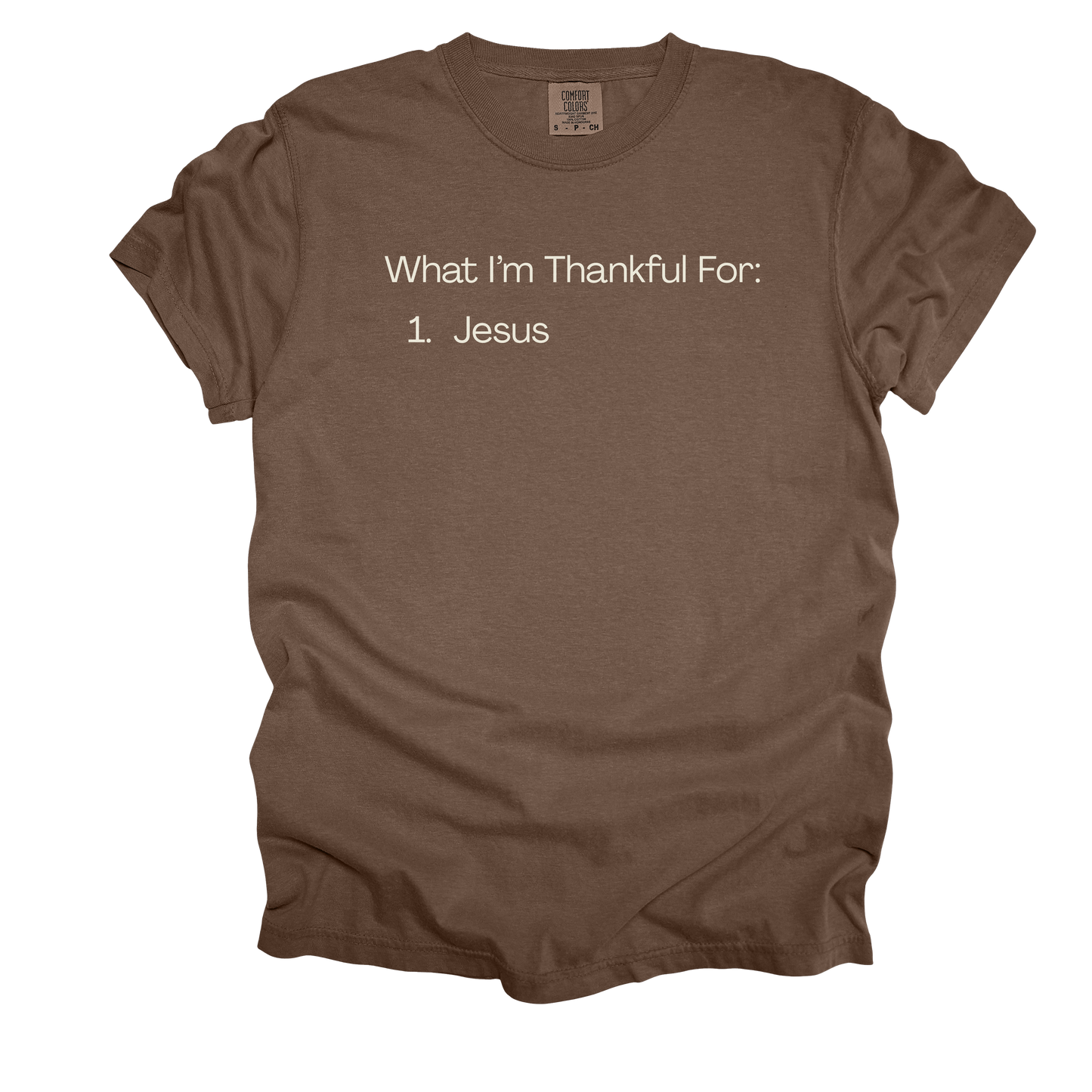 Thankful for Jesus Tee - Comfort Colors*