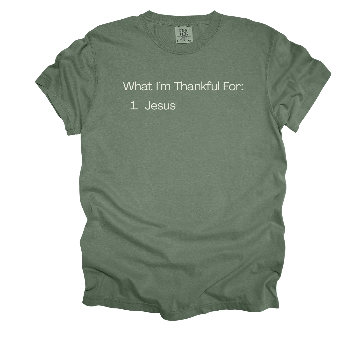 Thankful for Jesus Tee - Comfort Colors*