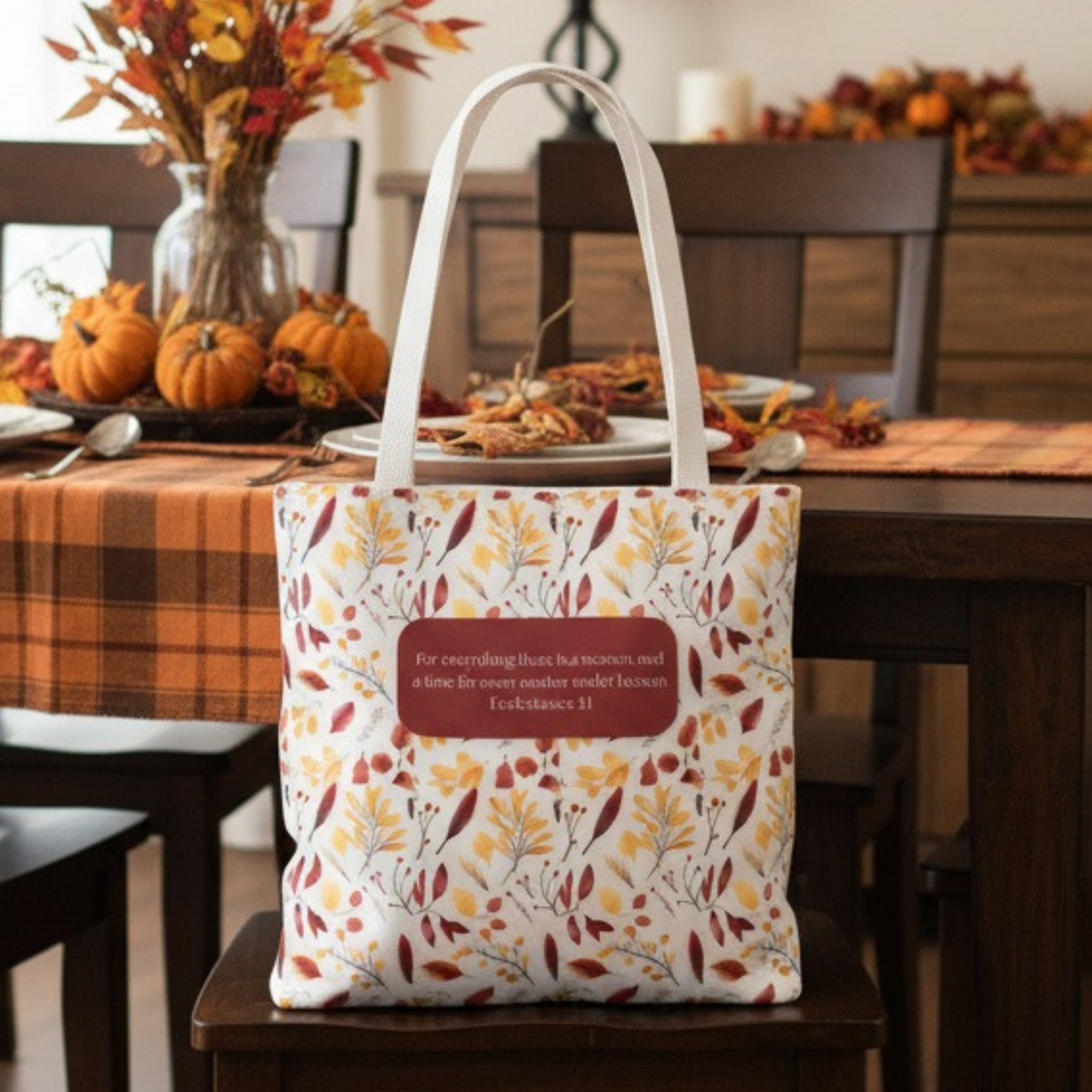 Fall Ecclesiastes Tote Bag