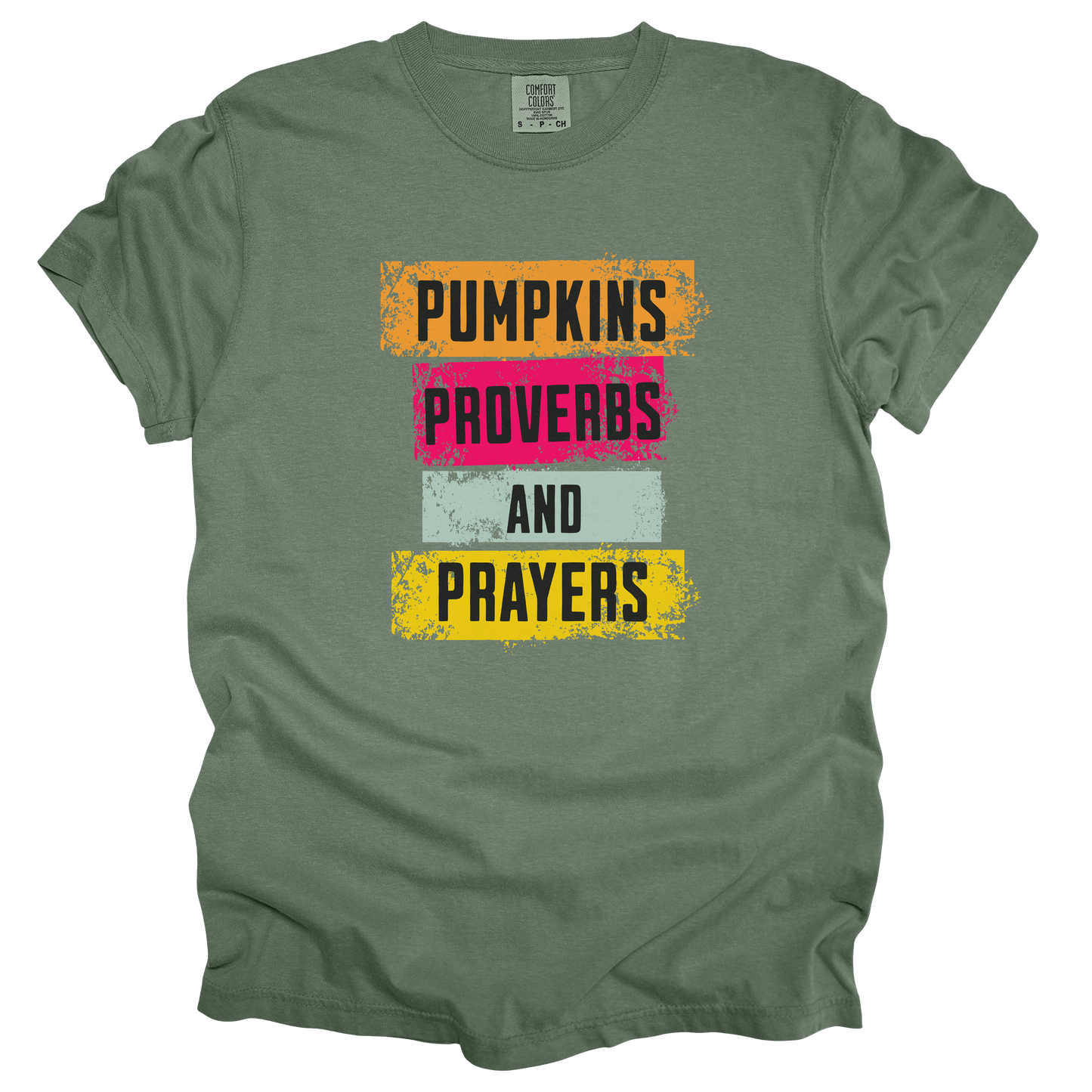 Pumpkins Proverbs and Prayers Tee - Comfort Colors*