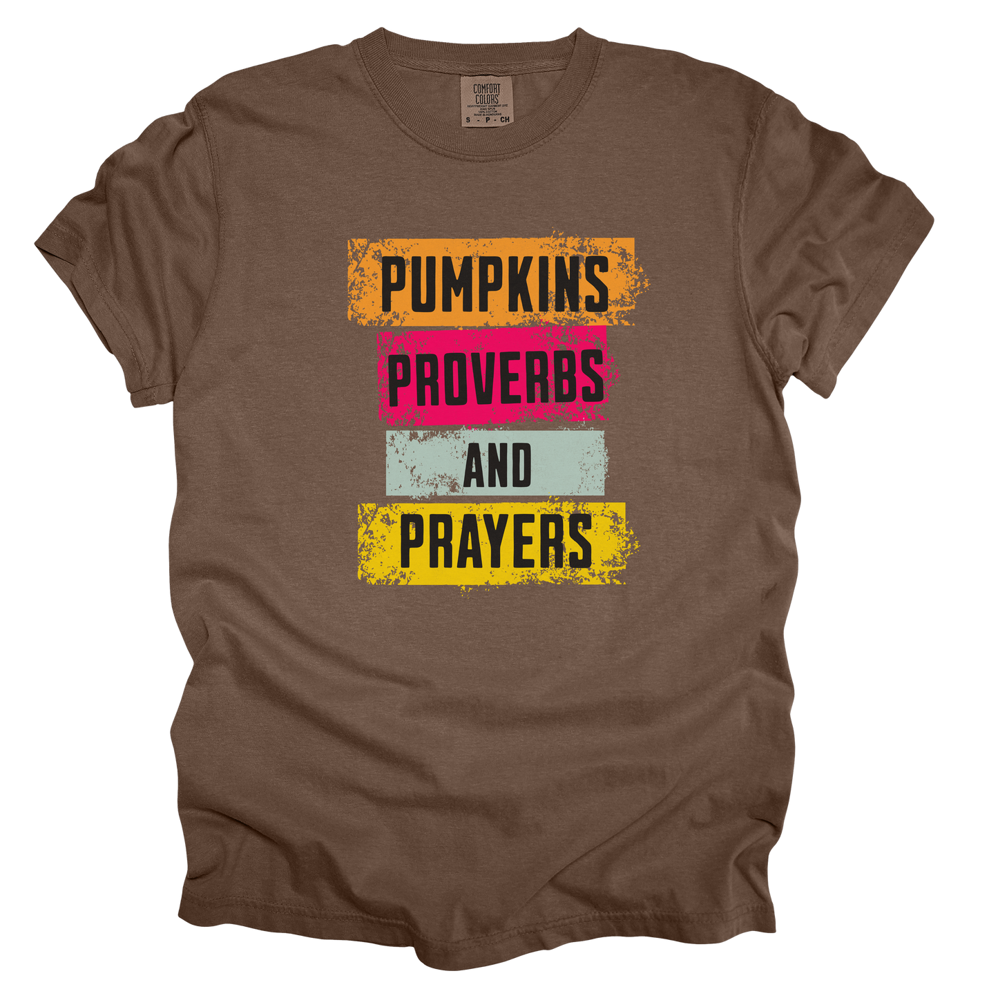 Pumpkins Proverbs and Prayers Tee - Comfort Colors*
