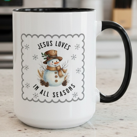 Jesus Loves in All Seasons Mug - 2 sizes**
