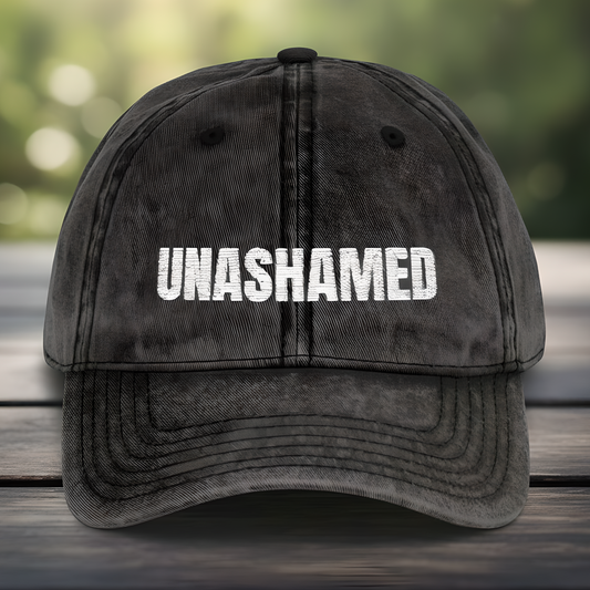 UNASHAMED - Vintage Cap - Embroidered**