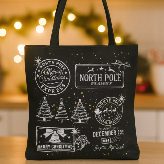Christmas Tote Bag - Festive Holiday Accessory
