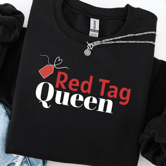 Red Tag Queen Sweatshirt - Embroidered*
