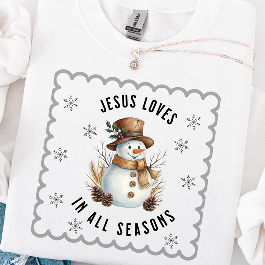 Jesus Loves in All Seasons - Sweatshirt